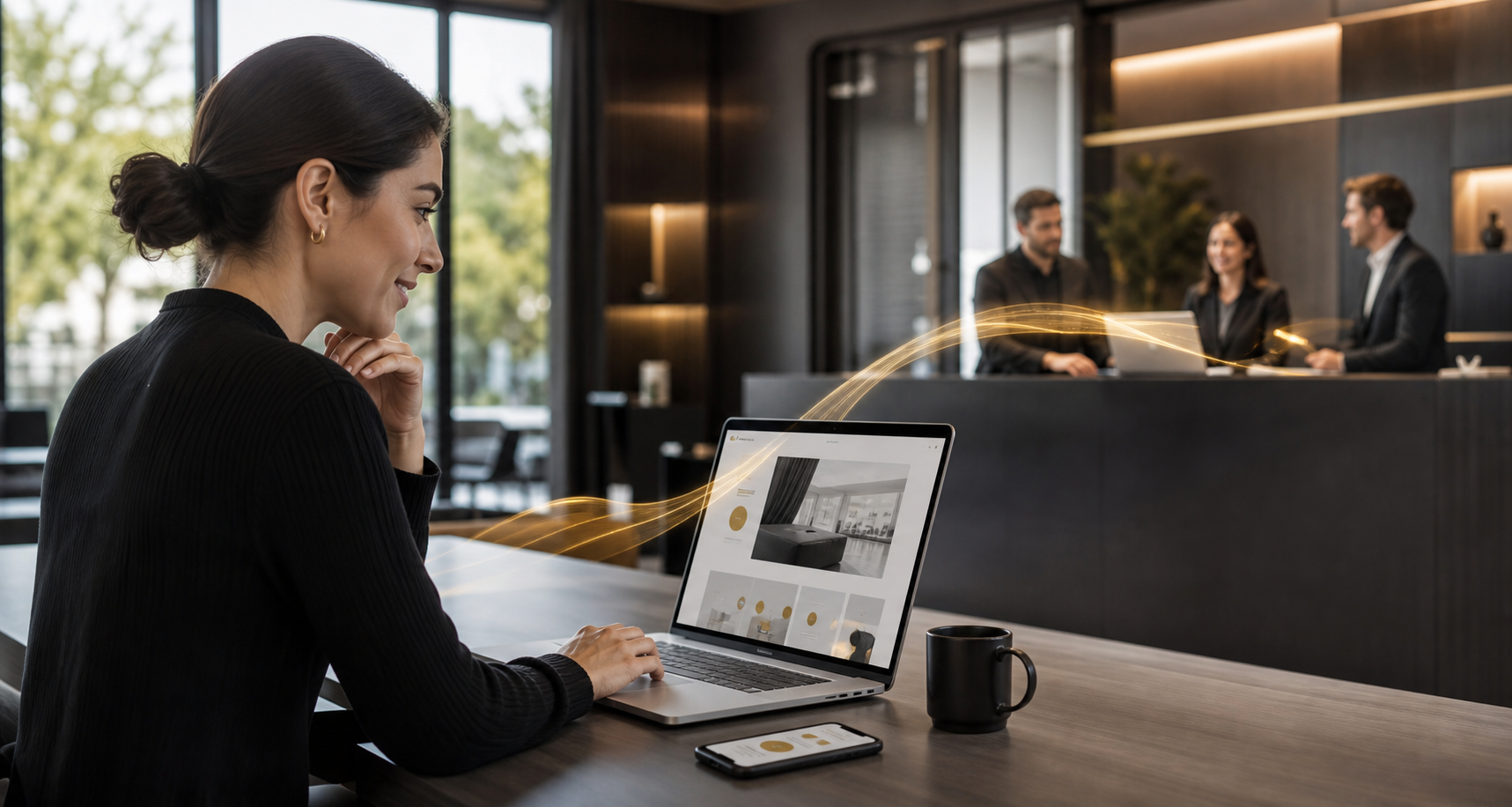 Customer connected to a service team through an AI-operational public application