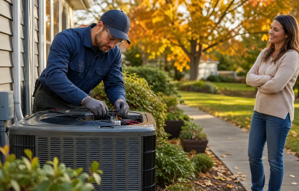 A home-service team preparing a seasonal maintenance campaign.