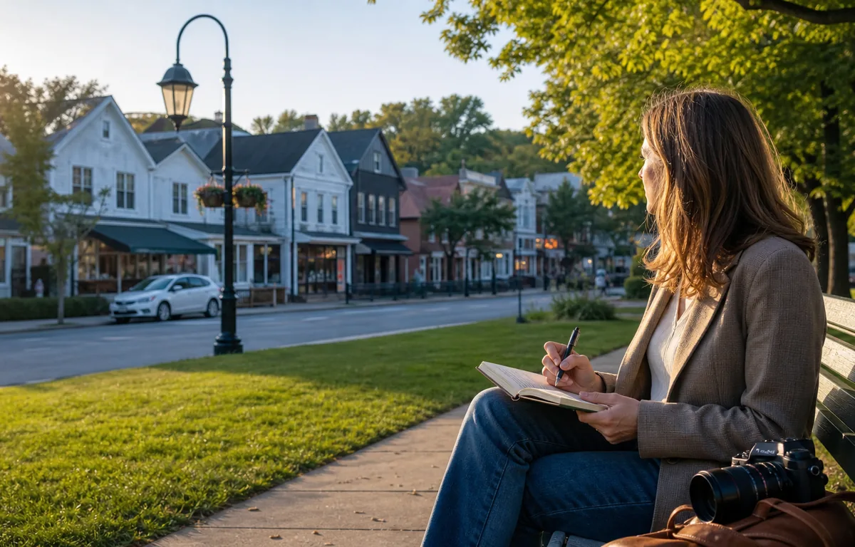 A real-estate professional preparing a local market update.