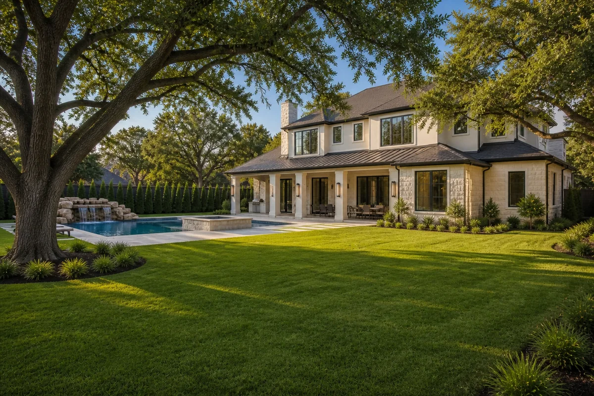 Manicured Yard photograph from the cohesive sample property shoot.