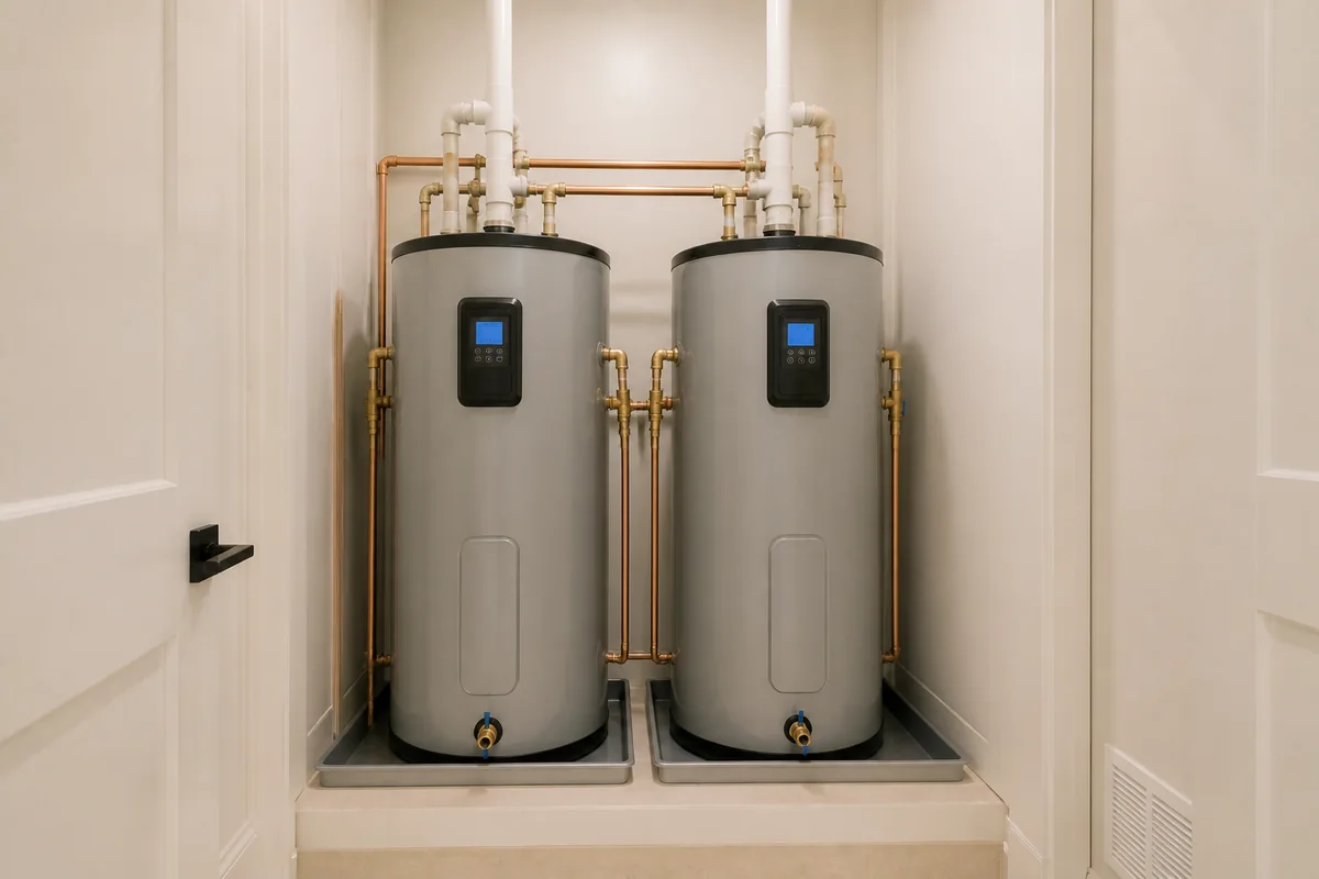 Water Heaters photograph from the cohesive sample property shoot.
