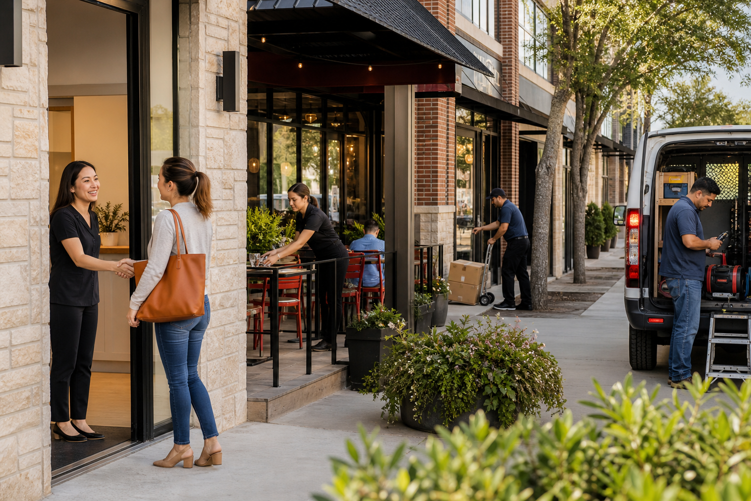 Healthcare, hospitality, retail, and home-service activity in Pearland