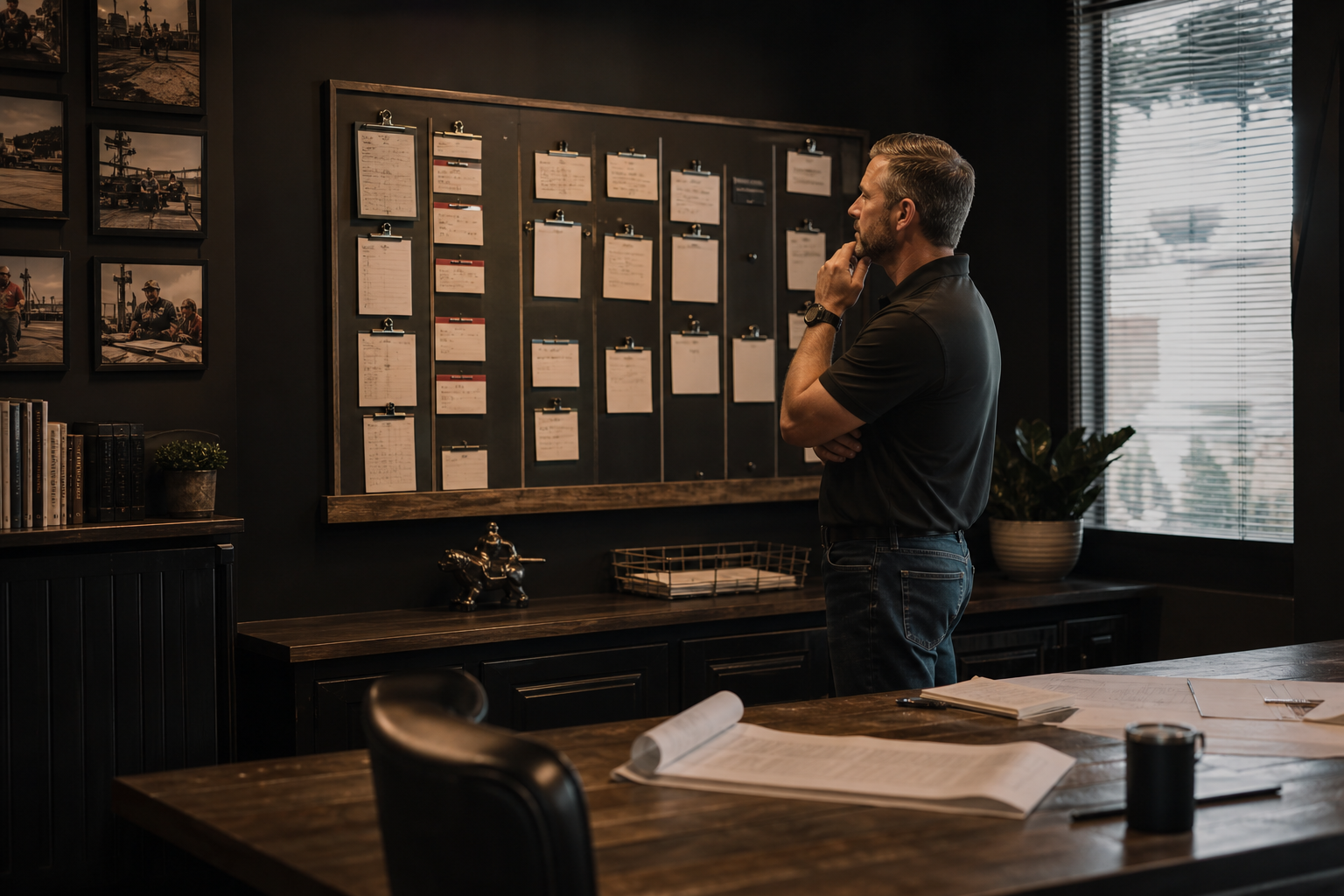 Kyle manager reviewing a focused queue of workflow exceptions