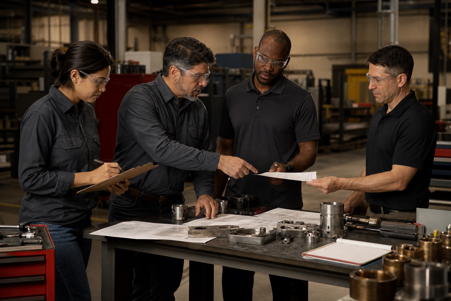 Kyle team reviewing measurable reductions in errors and rework